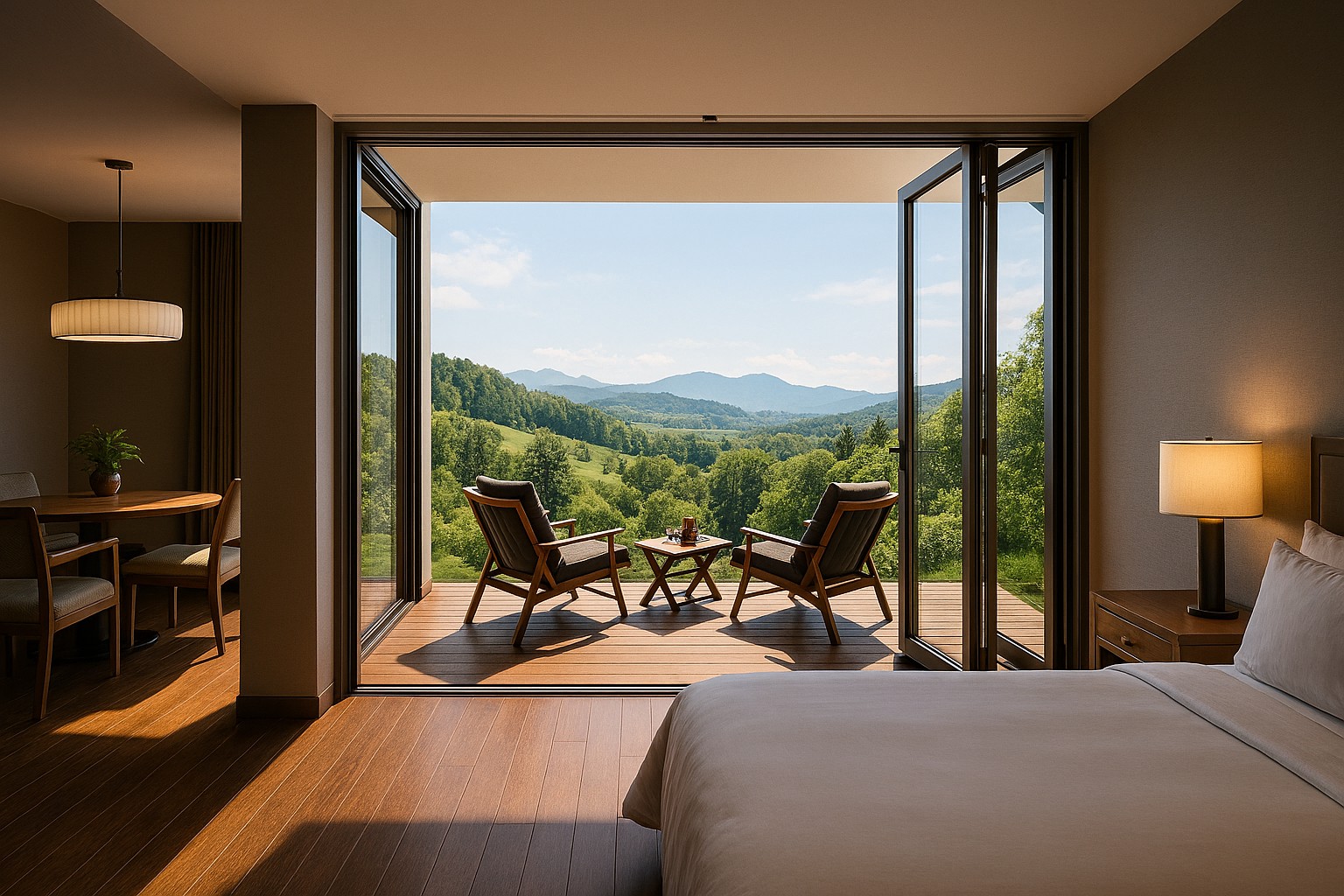 大開口サッシ-折れ戸-あけてんで-アルミ樹脂複合